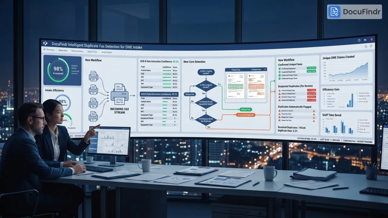 Duplicate Fax Detection in DME Intake: Why Removing Duplicates Doesn't Prevent Denials